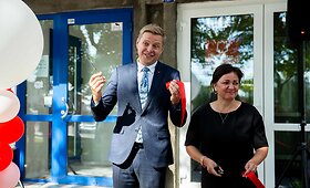 Remigijus &Scaron;ima&scaron;ius lankėsi naujose Žvėryno seniūnijos patalpose