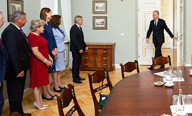 Prezidentas Gitanas Nausėda susitiko su Seimo valdyba