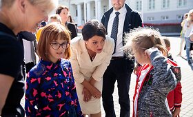Diana Nausėdienė dalyvavo S.Daukanto aik&scaron;tėje vyksiančioje paramos &scaron;ventėje &bdquo;Mažoj &scaron;irdelėj &ndash; didelės idėjos&ldquo;