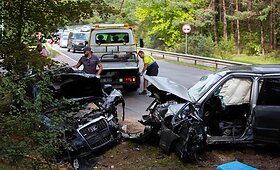 Nemenčinės plente tragi&scaron;ka &bdquo;Honda&ldquo; ir &bdquo;Audi&ldquo; kaktomu&scaron;a Vilniuje
