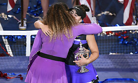 "US Open" moterų finalo apdovanojimų ceremonija