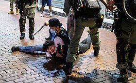 Honkonge policija susigrūmė su demokratijos &scaron;alininkais