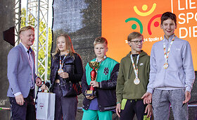 Sporto veiklų įvairove ir dalyvių gausa Tel&scaron;iuose pažymėta Sporto diena