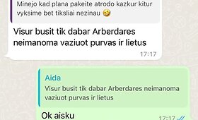 Ilonos Skripnik susira&scaron;inėjimas su Aida N.Sann