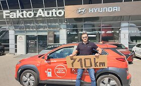 Vitoldas Milius elektromobiliu nuvažiavo 710 km