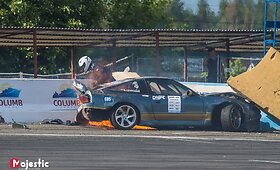 Trasoje užsidegė G.Levicko automobilis