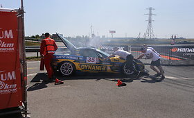 1006 km lenktynių starte užsidegė &bdquo;Chevrolet Corvette&ldquo;