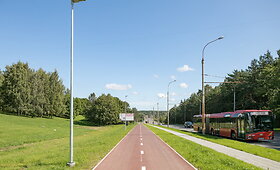 Dviračių takas Kareivių gatvėje