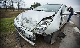 Bolt avarija Vilnius - Trakai kelyje