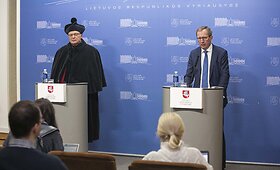 Vyriausybės atstovų komentarai po susitikimo su protestuojančia Vilniaus universiteto bendruomene