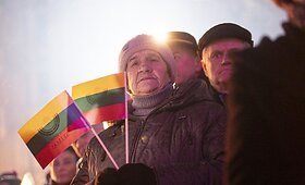 Atminimo laužo uždegimas Nepriklausomybės aik&scaron;tėje