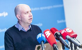 Spaudos konferencija Sveikatos apsaugos ministerijoje dėl koronaviruso