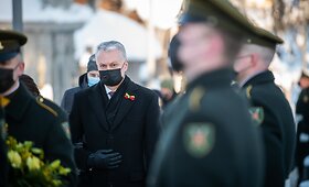 &Scaron;alies vadovai pagerbė vasario 16-osios Signatarų atminimą