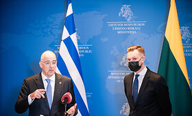 Lietuvos ir Graikijos užsienio reikalų ministų spaudos konferencija