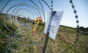 Druskininkų pasienio ruože įrengta spiralinė pjaunanti viela &bdquo;Concertina&ldquo;
