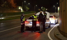 &Scaron;e&scaron;tadienio vakarą naktinis policijos reidas