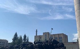 Gaisras padangų sandėlyje Zarasuose
