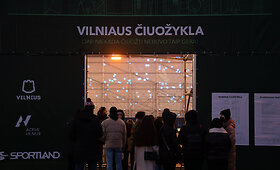 Vilniuje atidaryta ledo čiuožykla