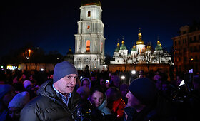 Kalėdų dekoracijos Kyjive