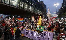 Dilmą Rousseff palaikantis protestas Brazilijoje