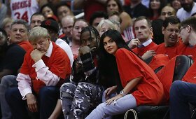 Kylie Jenner ir jos vaikinas Travisas Scottas