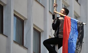 Mariupolio meriją vėl okupavo prorusi&scaron;ki protestuotojai