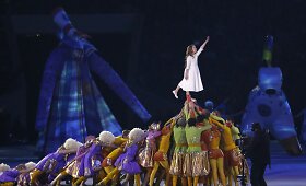 Sočio olimpinių žaidynių atidarymo ceremonijoje suspindo Rusijos artistai