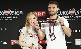 Antro &bdquo;Eurovizijos&ldquo; pusfinalio laimėtojų spaudos konferencija