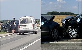 Per Žolinę &ndash; avarija kelyje &bdquo;Via Baltica&ldquo;
