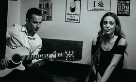 Akimirkos i&scaron; miuziklo &bdquo;Rent" atlikėjų koncerto &bdquo;La Vie Boheme @Tesla pub"