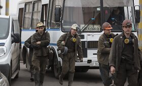 Ukrainos anglių kasykloje per sprogimą žuvo de&scaron;imtys kalnakasių 