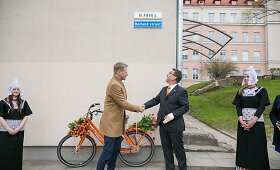 Vilniuje atidengta gatvės lentelė olandų kalba
