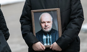 Atsisveikinimas su aktoriumi Mindaugu Jusčiumi