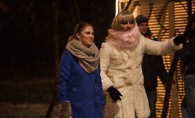 Londono gatvėmis Audrius Bružas vaik&scaron;čiojo persirengęs moterimi