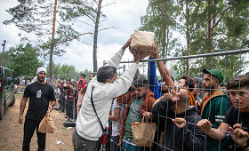 Migrantų kasdienybė Rūdninkų poligone