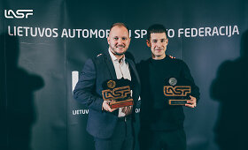 Ovidijus Va&scaron;takas ir Matas Žalandauskas atsiėmė 2025 metų sezono trofėjus