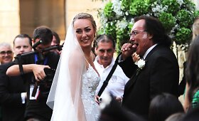 Italijos estrados žvaigždžių Al Bano ir Rominos Power dukros vestuvės