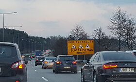 Spūstis kelio ruože Vievis&ndash;Grigi&scaron;kės