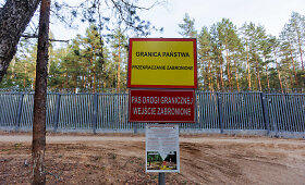 Lietuvos ir Lenkijos ministrų susitikimas prie Baltarusijos sienos