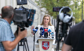 Vidaus reikalų ministrės Agnės Bilotaitės spaudos konferencija