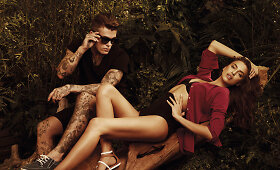 Irina Shayk ir naujasis jos draugas modelis Stephenas Jamesas