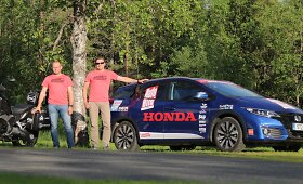 &bdquo;Honda Civic&ldquo; ir &bdquo;Honda Crosstourer&ldquo; prie&scaron; kelionę Nordkapas-Tarifa