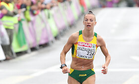 Lietuvos lengvaatletės per Europos čempionato maratoną 