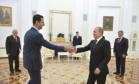 Sirijos prezidentas antradienį Maskvoje susitiko su Putinu
