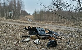 &Scaron;iuk&scaron;lės Trakų rajone, &scaron;alia Lavari&scaron;kių piliakalnio