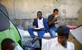 Migrantų i&scaron; Afrikos gyvenimas vienoje i&scaron; Romos gatvių