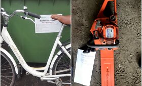 Radvili&scaron;kyje demaskuota, įtariama, vogtų pjūklų ir dviračių bazė