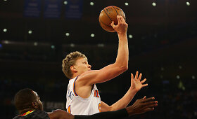 &Scaron;ansas: pirmosios Mindaugo Kuzminsko rungtynės &bdquo;Knicks&ldquo; starto penkete