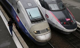 Prancūzijos geležinkelius paralyžiavo darbuotojų streikas
