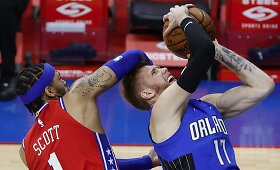 Ignas Brazdeikis rungtynėse su &bdquo;Philadelphia 76ers&ldquo;
